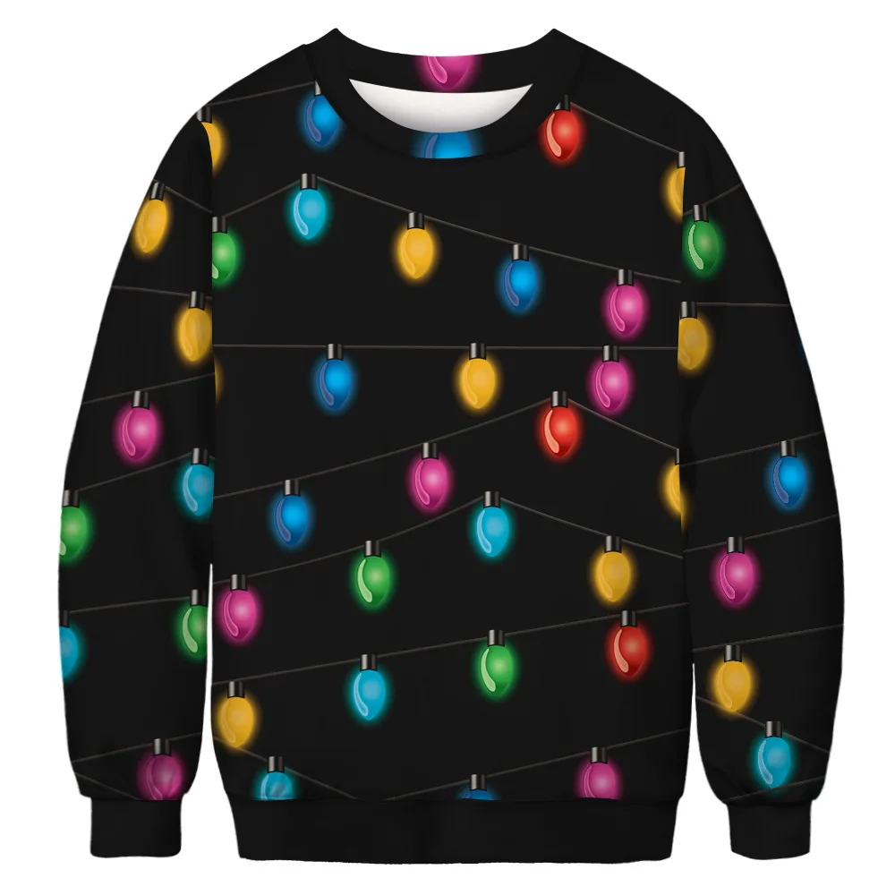 Креативный Рождественский светильник с 3D принтом новинка зимний Уродливый