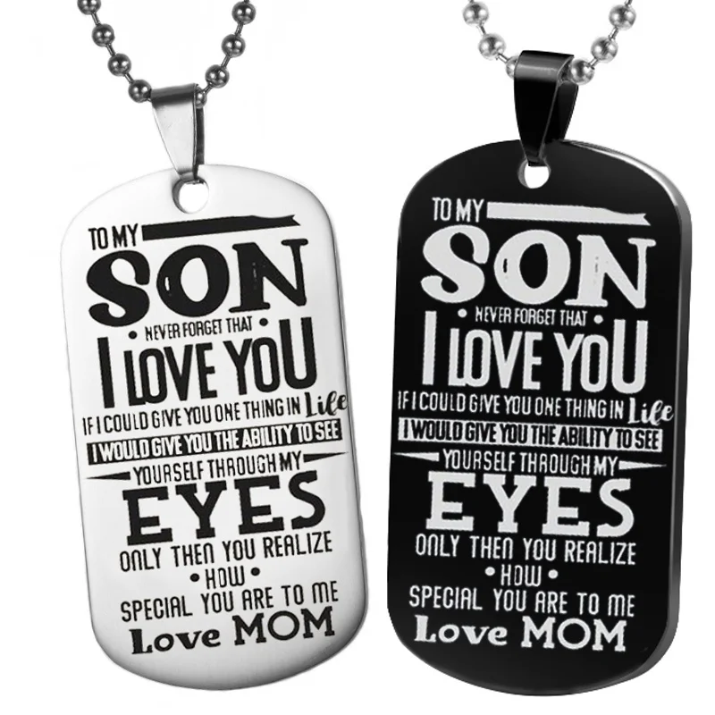 Креативный новый продукт для моего сына... Брелок с надписью Love Mom из нержавеющей