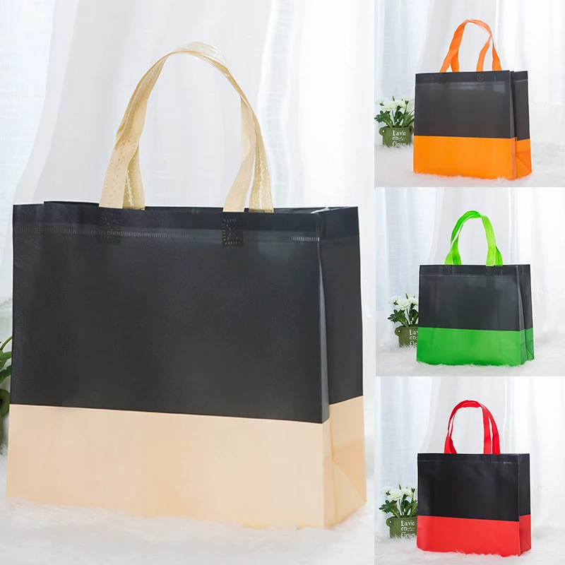 Environmental Storage Bag Handbag Foldable Shopping Bags Reusable Folding Grocery Nylon Tote Hit Colors | Багаж и сумки
