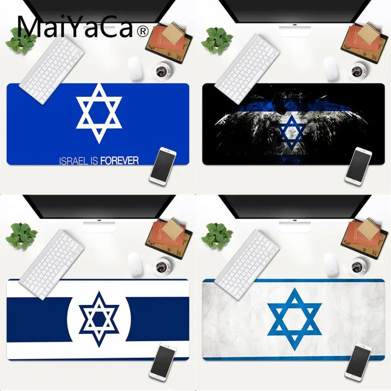MaiYaCa новый коврик для мыши с принтом флага Израиля игровые коврики игровой xl xxl
