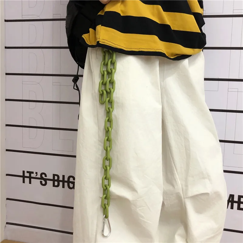 Женский акриловый браслет в стиле панк модный однотонный хип хоп штаны с