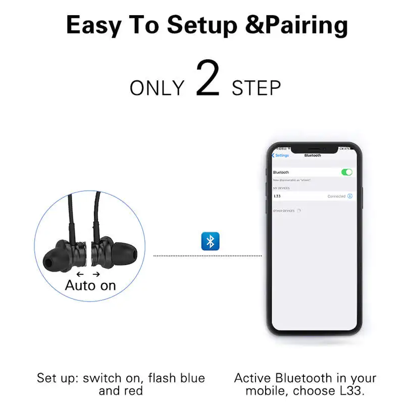 Langsdom L9 наушники беспроводные с микрофоном IPX5 Водонепроницаемый Спортивные Bluetooth наушники блютуз для телефона