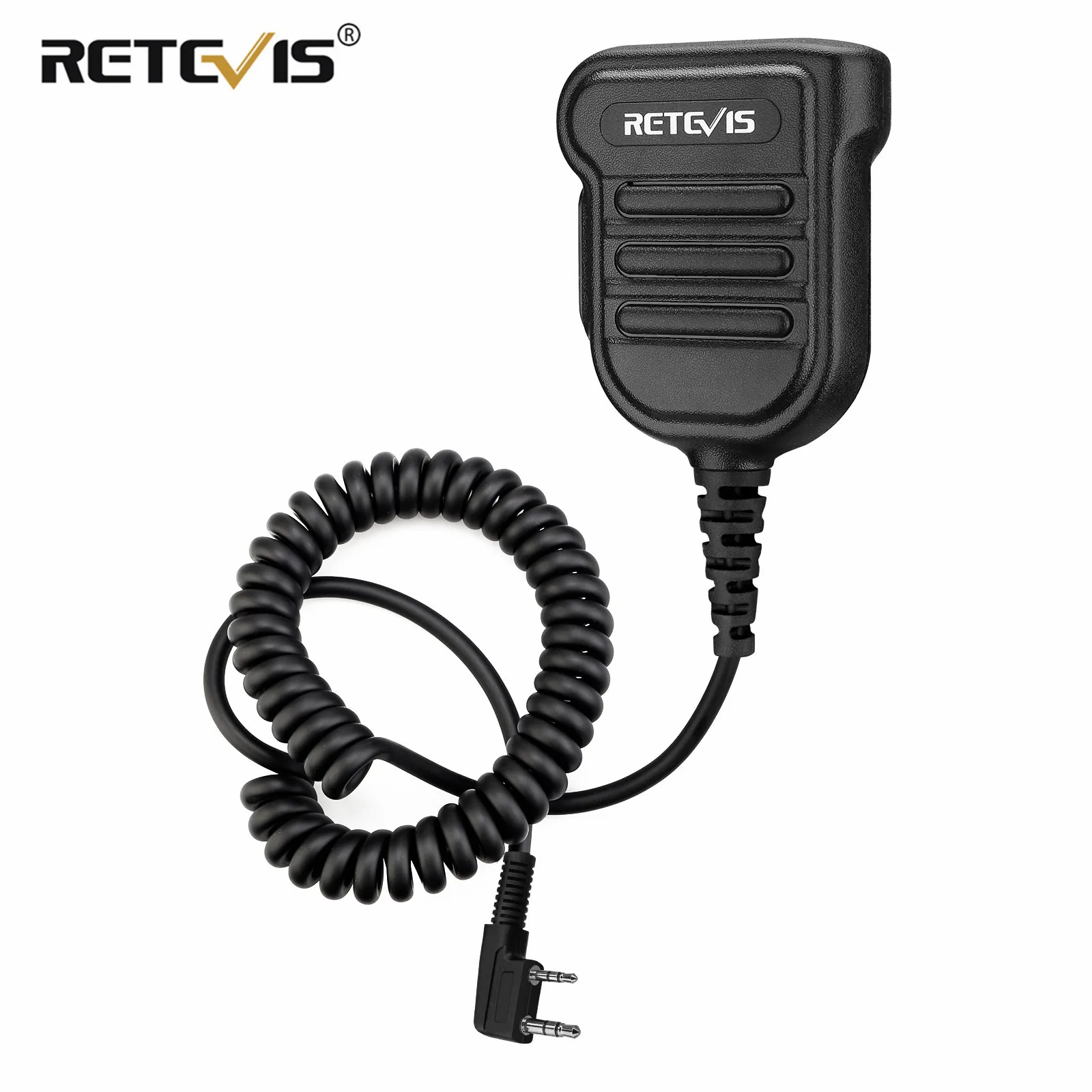 Retevis-walkie-talkie H103K, micrófono IP54, altavoz de hombro, impermeable, PTT, Para Kenwood, Baofeng, Retevis, RT3S, RT50, RT81
