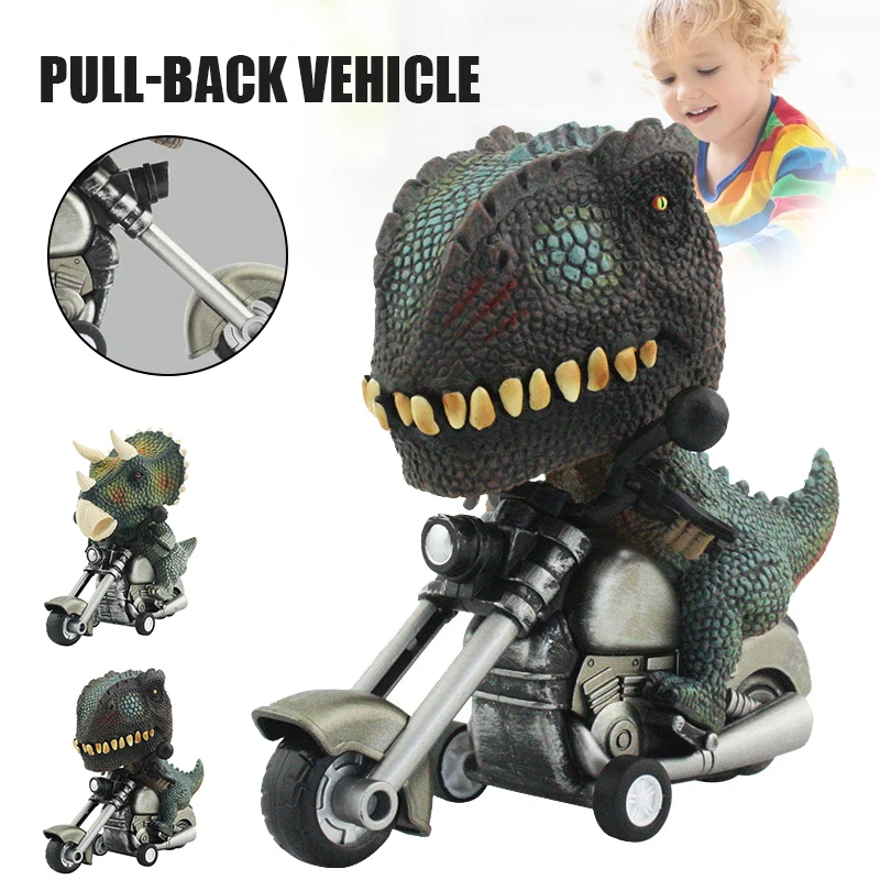 Креативная игрушечная машинка милая модель автомобиля с животным динозавра для
