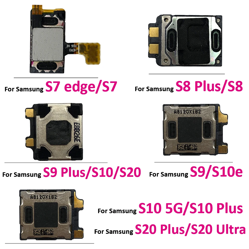 

50 шт./Лот, оригинальный динамик для наушников Samsung Galaxy S20 Ultra S10 S9 S8 Plus S7 edge, верхний приемник для наушников