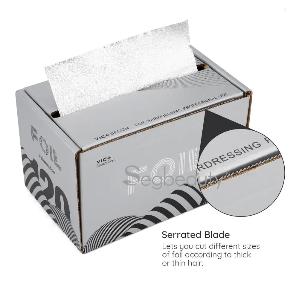 Segbeauty волос Алюминий Фольга салон специальные Палочки краситель олова Бумага 50 м