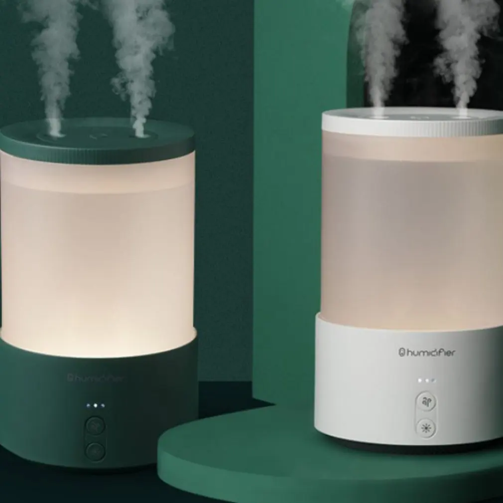 

Household Retro Double Spray Nozzle Water Drop Humidifier Ultrasonic Mute Creative Home Office Aromatherapy Machine