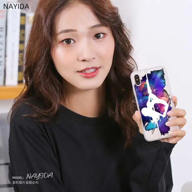 Pattern Soft Silicone TPU Case Cover For Samsung Galaxy S21 S20 S7 Edge S8 S9 S10 Plus S11 Lite Ultra Pole dance Fitness | Мобильные