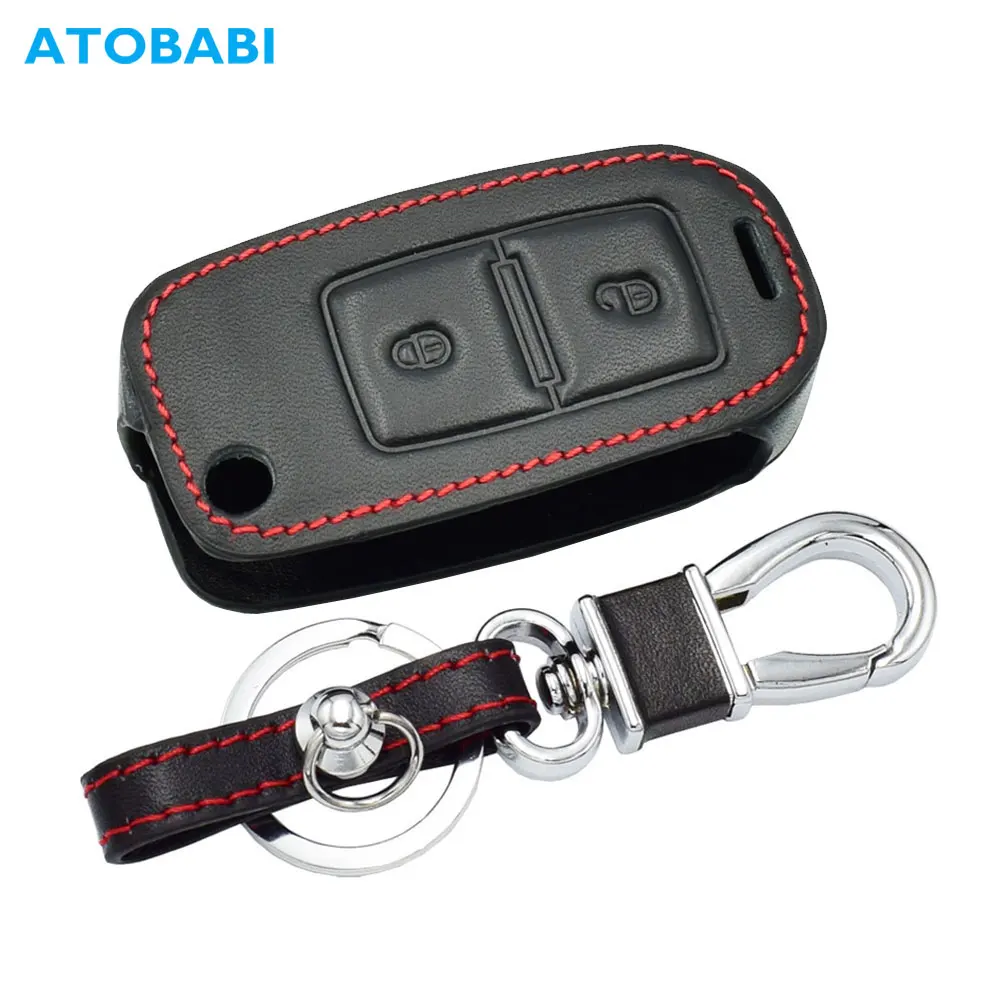 2 кнопки кожаный чехол для ключей VW Amarok Golf Mk4 Mk5 Citi Crafter Lupo Transporter Seat Altea Alhambra