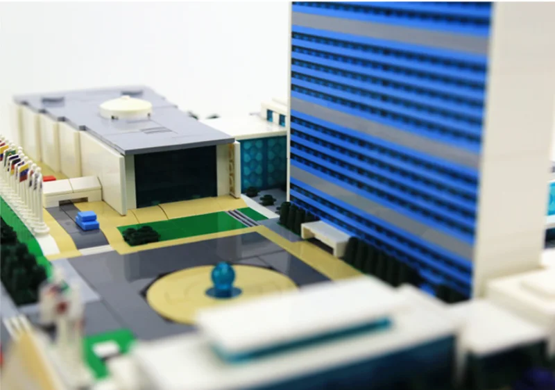 Wange 6219 архитектурная Серия Модель штаб-квартиры ООН строительные блоки