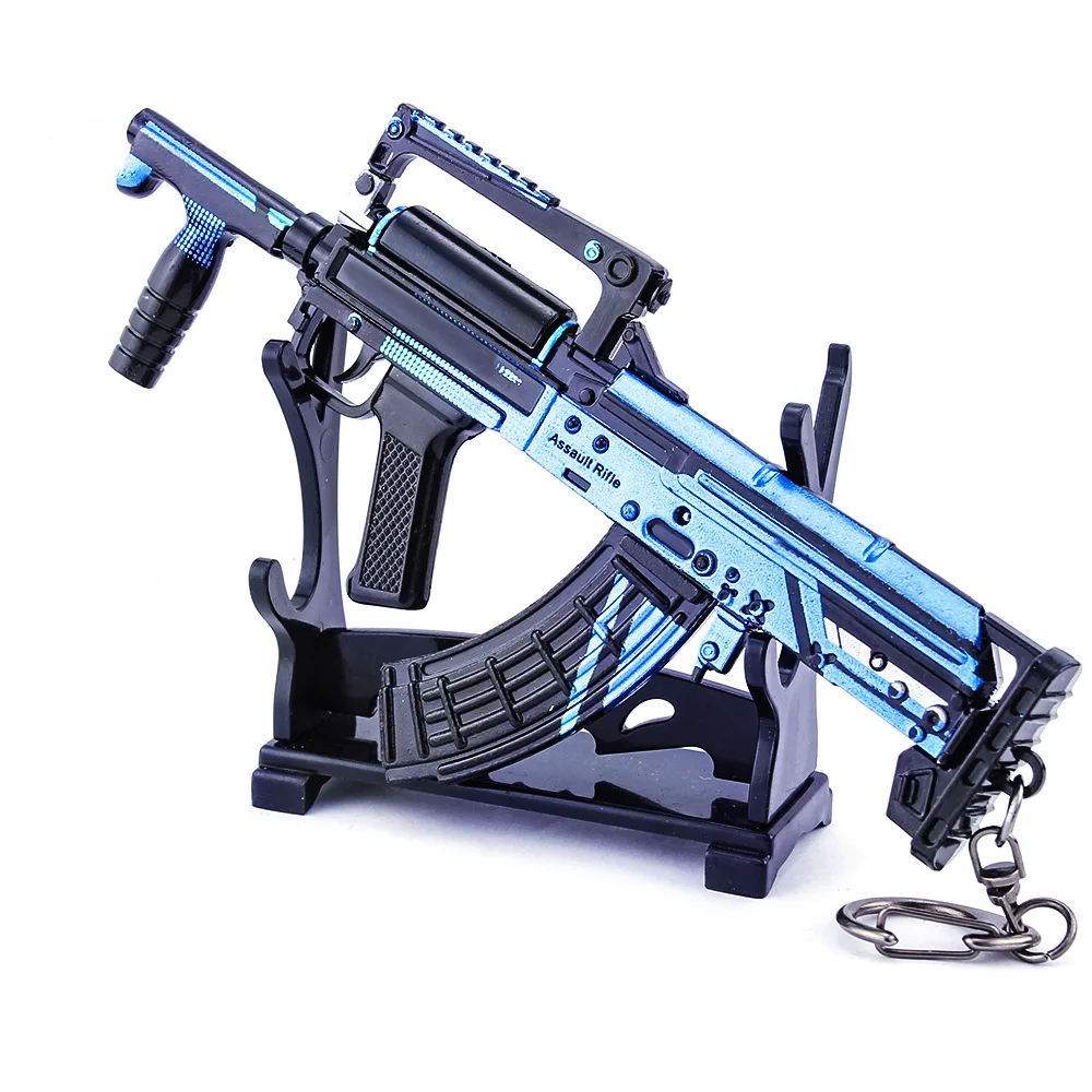 Игра PUBG AUGA3 Groza оружейный пистолет Модель 17 см Брелок высокого качества игровой брелок для ключей подарки для влюбленных