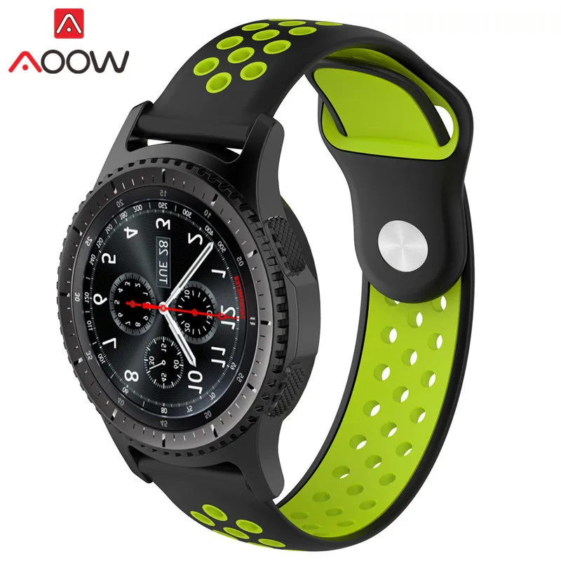 20 мм 22 мм силиконовый ремешок для часов для samsung gear S2 S3 Huami Amazfit Sport резиновая Замена браслета ремешок для часов быстросъемный