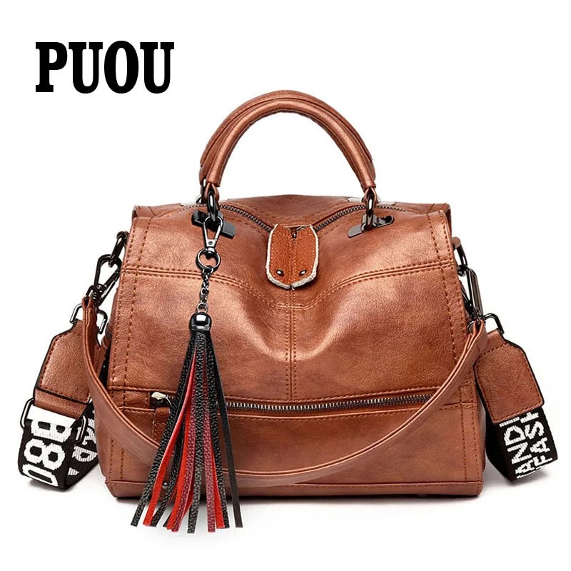 Новинка 2020 роскошные сумки из мягкой кожи с кисточками женские дизайнерская