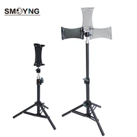 portable scalable metal tripod floor tablet phone holder multi angle adjustment for iphone ipad pro 12 9 desktop support mount