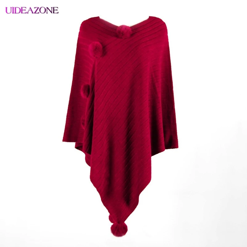Женский асимметричный кардиган UIDEAZONE однотонный Свободный накидка свитер на