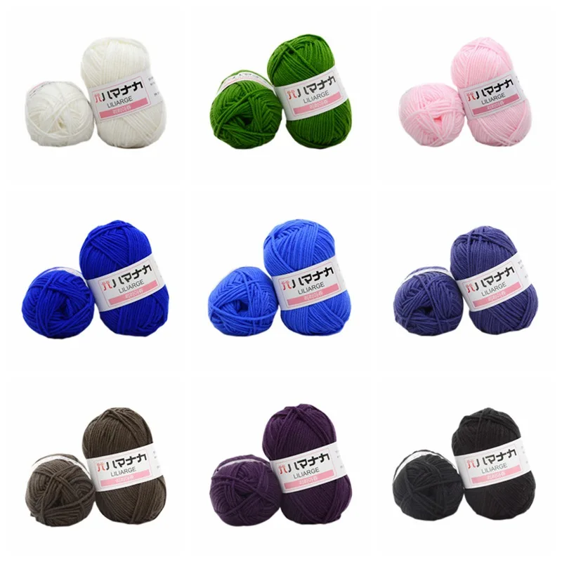 25g/ Soft Crochet Yarn Milk Cotton DIY Warm Baby for Hand Knitting Supplies Sweater Blanket Scarf Socks | Дом и сад