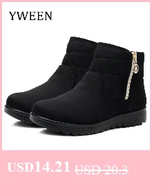 YWEEN/зимние женские ботинки; женские ботинки до середины икры; Bota; водонепроницаемые женские зимние ботинки; женские плюшевые ботинки; botas mujer invierno