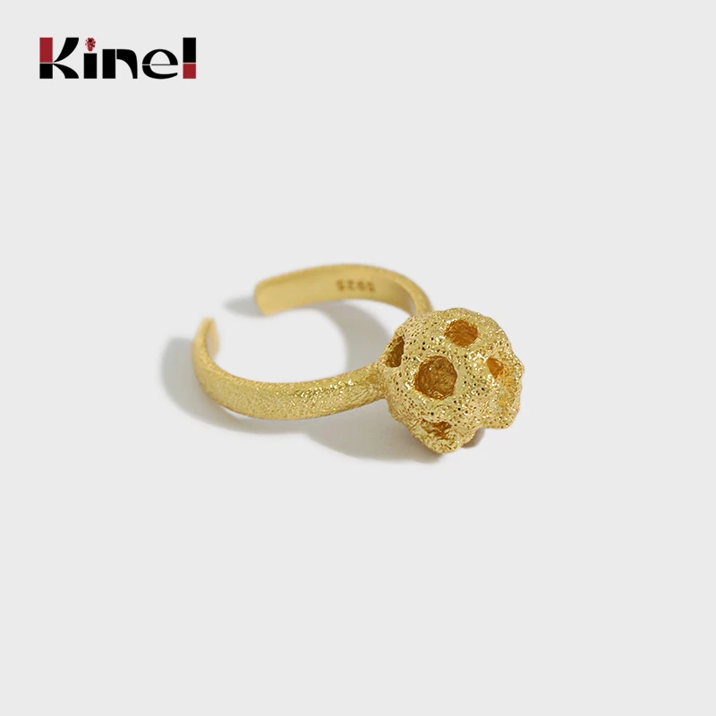 

Kinel Silver 925 Jewelry Round Rings For Women Korean Style Wedding Engagement Bijoux Femme Drop Shipping