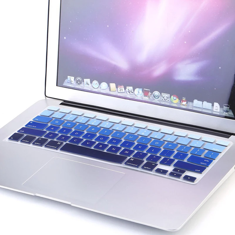 1 шт. Радужный силиконовый чехол для клавиатуры защиты кожи Для iMac Macbook Pro 13 &quot15&quot