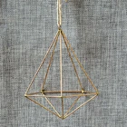 Винтажный автономный подвесной геометрический контейнер для цветов тилландсия, металлическая стойка для цветочных растений, коробка для террариума, декор для горшков, папоротников