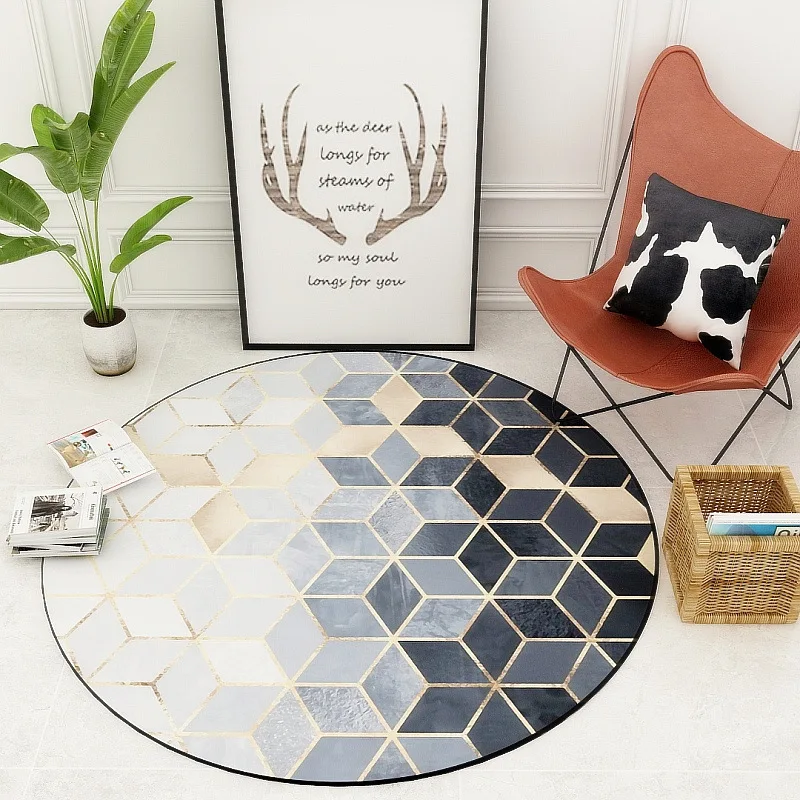 round carpet rug non slip carpet mat for living room home decor foot mat sofa cushion floor mat office hotel parlor carpet rugs free global shipping