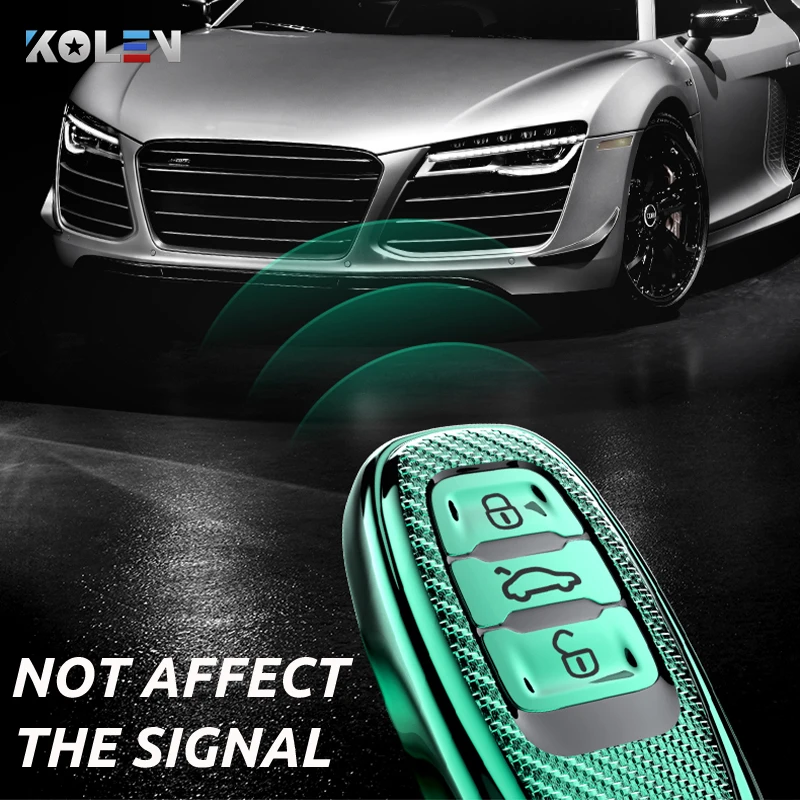 

Tpu Carbon Filber Car Key Case Cover For Audi A1 A3 A4 A5 A6 A7 A8 Quattro Q3 Q5 Q7 TT S5 S6 S7 S8 Smart Key Protective Shell