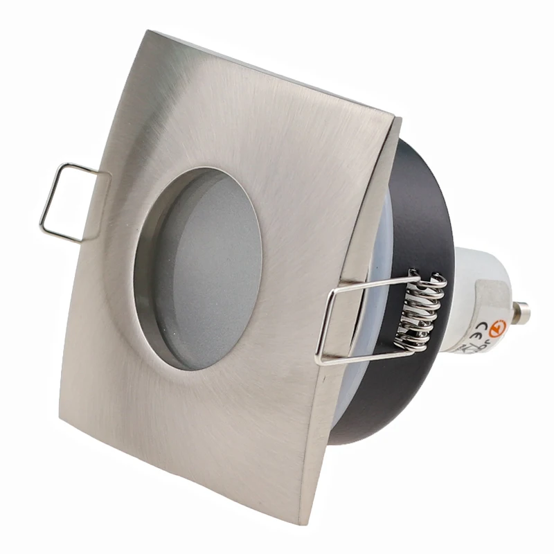 10 шт. Заводские встраиваемые квадратные белые/никелевые светодиодные