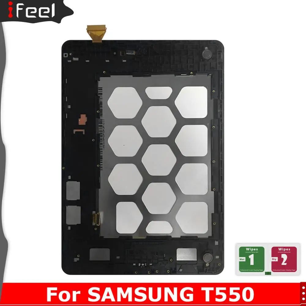 Для Samsung Galaxy Tab A 9 7 SM T550 T551 T555 ЖК дисплей + сенсорный экран с рамкой|ЖК-экраны и