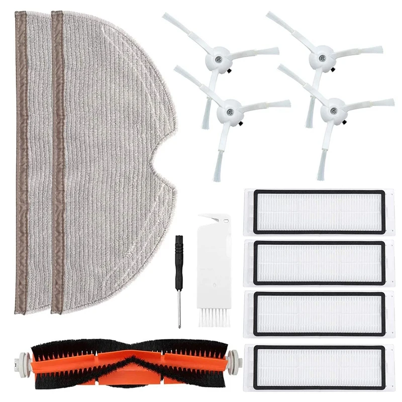 

Accessories Kit for Xiaomi Roborock S50 S51 S55 S5 S6 E20 E25 Robotic Vacuum Cleaner, Main Brushes, Side Brushes, Mop