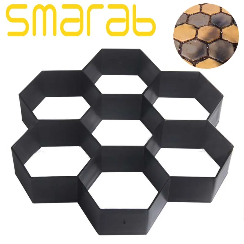 Форма для садового мощения Шестигранная модная модель садовые бетонные формы