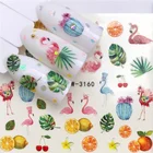 1 шт. водная наклейка для ногтей и наклейка Цветы Листья дерево Зеленые простые самодельные Слайдеры для маникюра дизайн ногтей искусство Искусство Декор