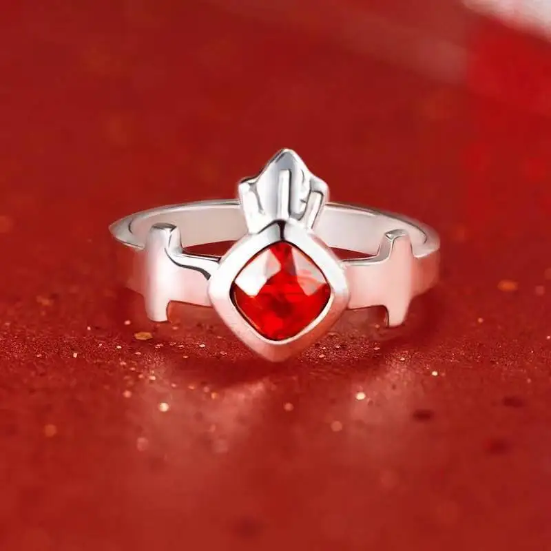 Fate Grand Order FGO Emiya Shirou Tohsaka Rin кольцо на палец S925 Стерлинговое Серебро модные