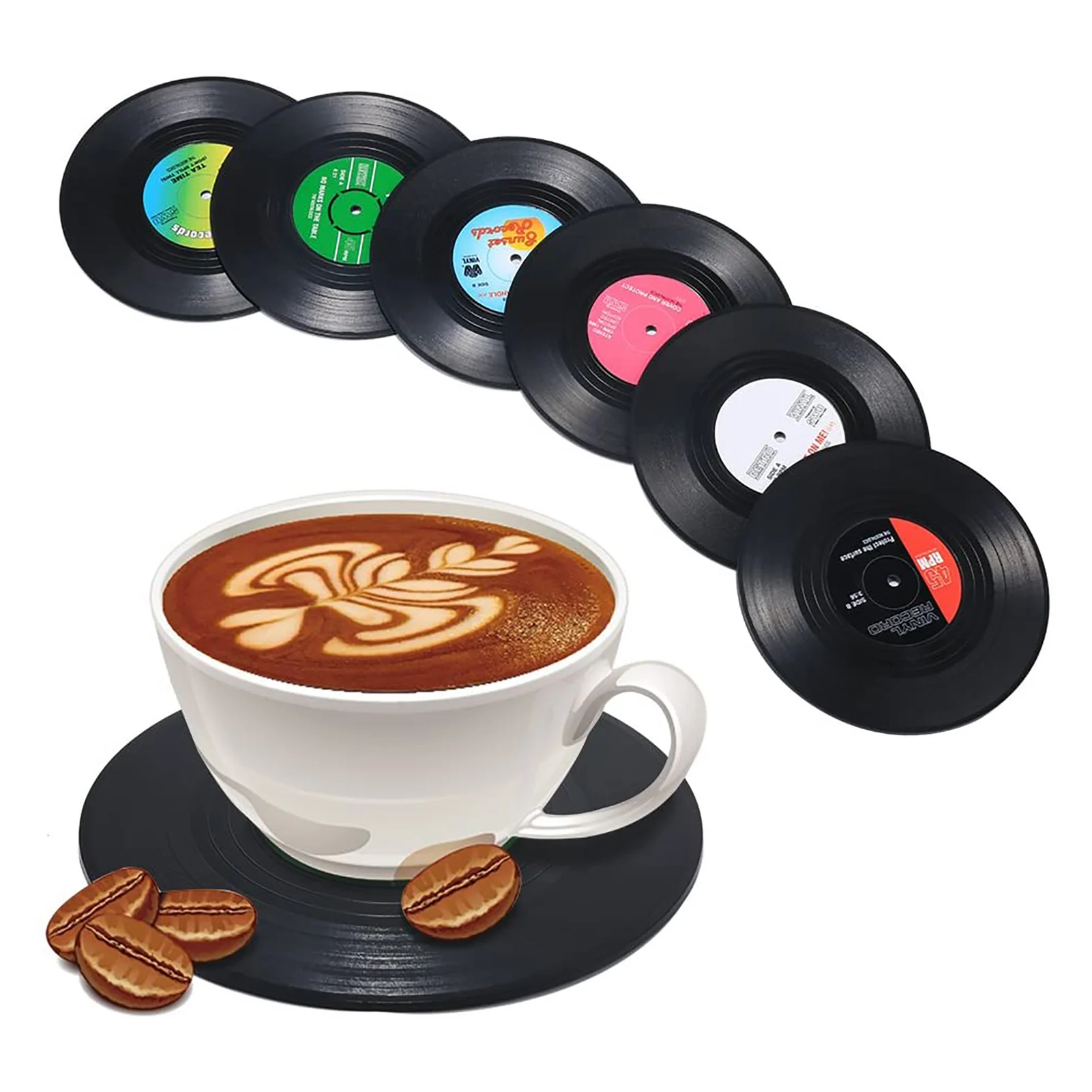 Funny Cd Cup Mats Kitchen Accessories Tools