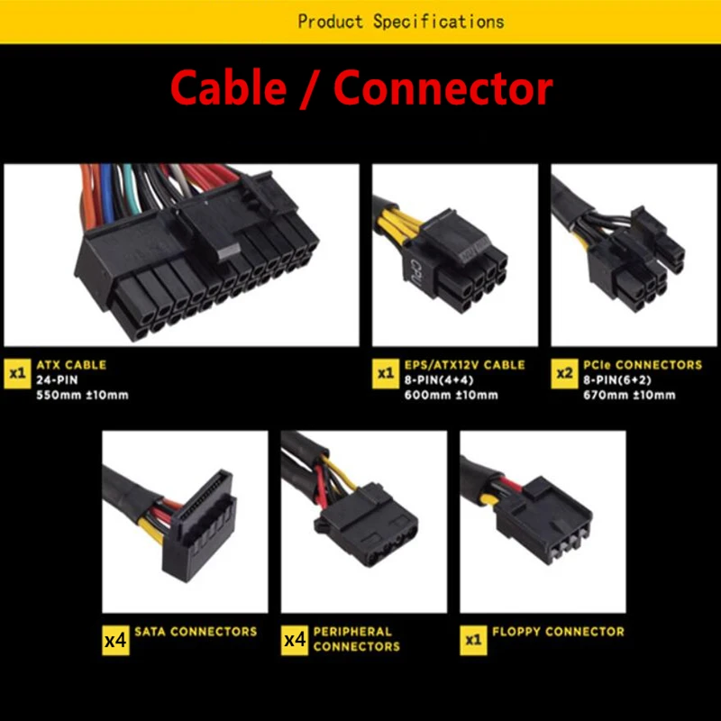 PSU для Corsair 80plus ЕС стабильность игры тихий не модульный источник питания 450 Вт блок питания VS450