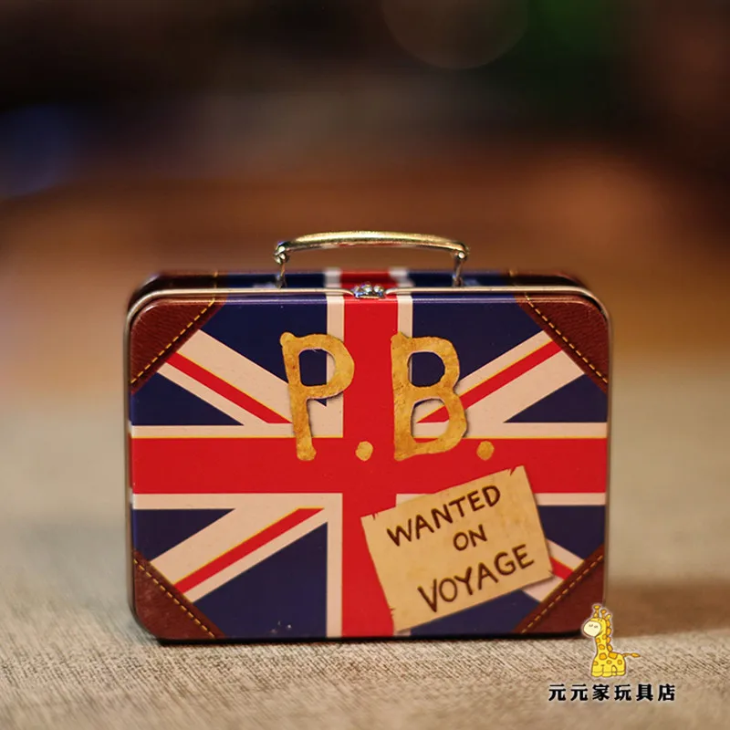 1 unidad de 8cm de embalaje de caja de hierro, Peque&ntilde;o Oso de Paddington de Londres, se puede utilizar como regalo de fiesta-5