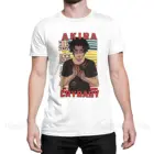 Хлопковая футболка Akira Fudo с принтом крови, Мужская футболка с рисунком, Мужская футболка с рисунком, уличная одежда