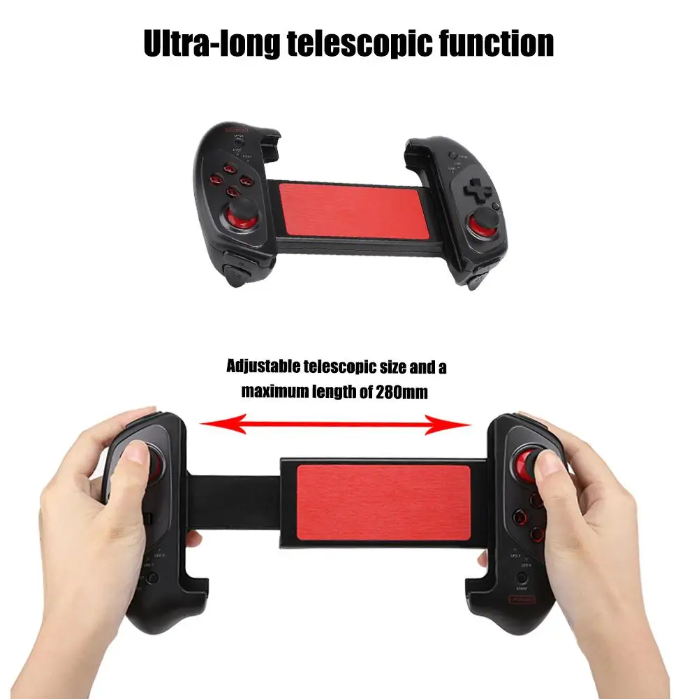 

Discount!!! Bluetooth 4.0 Wireless Game Controller Ergonomics Game Pad Extra Long 280mm Telescopic For IOS/Android /WIN/PC/TV