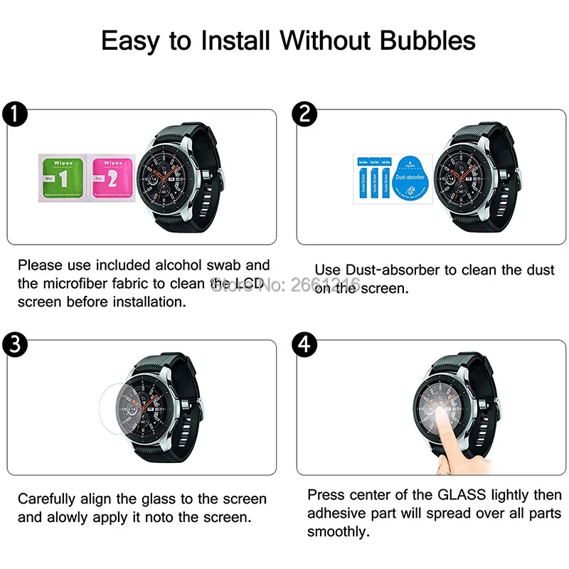 2 шт Для Samsung Gear Sport S3 S4 S2 закаленное стекло 9H 2.5D Защитная пленка для Galaxy Watch 3 42 мм 46