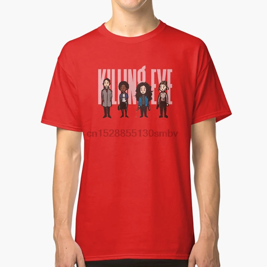 Killing Eve футболка killing eve для женщин fanart villanelle polastri elena carolyn | Мужская одежда