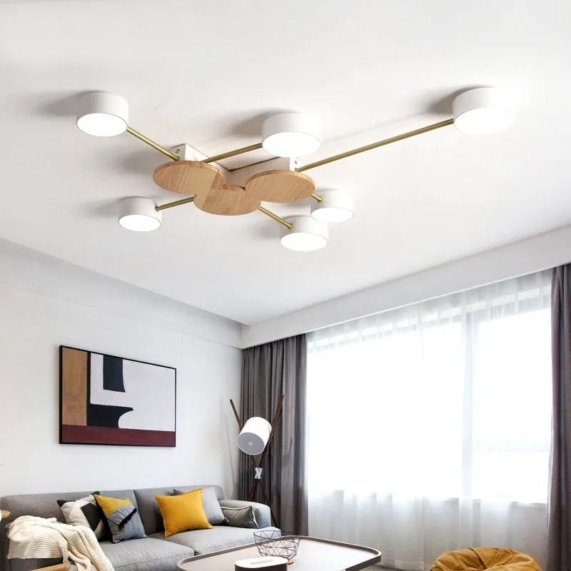 Nordic style living room LED ceiling lights bedroom chandelier modern minimalist lighting lamp new ceiling lamp