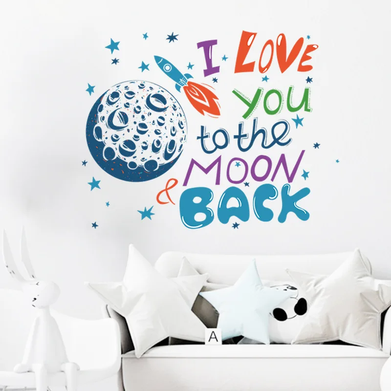 

Modern Cartoon Wall Sticker English Alphabet Pattern Wall Decals Children's Room Decor Mural Bedroom Living Room Decor Poster