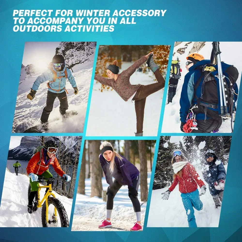 

Outdoor Winter Fleece Ear Warmers Sport Headband Men/Women/Kid Cycling Skiing Workout Yoga Running Riding Warm Earmuffs Headband