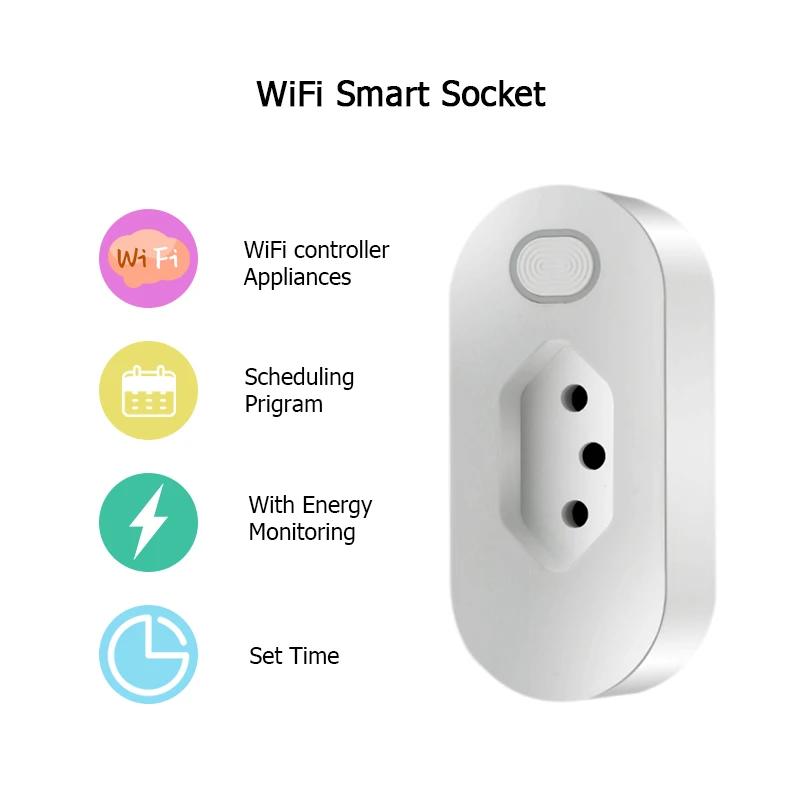 Бразильский Умный дом WiFi Разъем беспроводной WIFI Пульт дистанционного управления