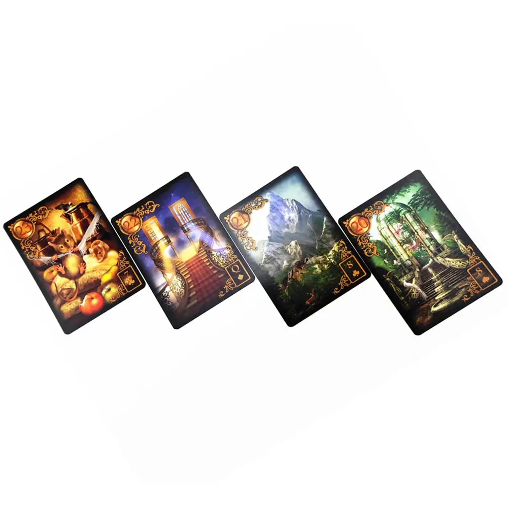 Золотой Reverie Lenormand Oracle Cards колода раскроет ваше истинное Я и вашу