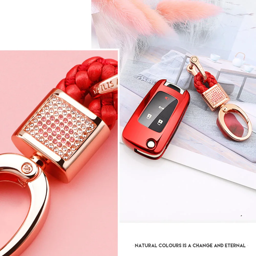 Чехол для автомобильного ключа складной флип брелок 2/3/4/5 кнопки Chevrolet Cruze Lova Sail Aveo