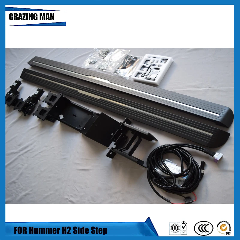 Алюминиевая автоматическая Накидная электрическая педаль подножка для Hummer H2 H3