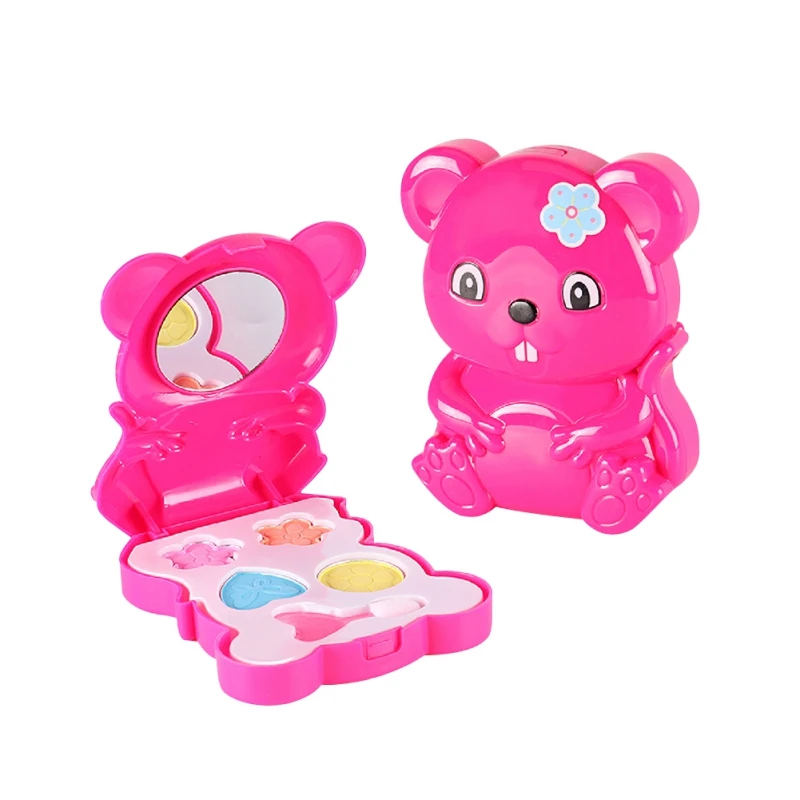 Детский косметический набор для макияжа моющаяся коробка мультяшный медведь