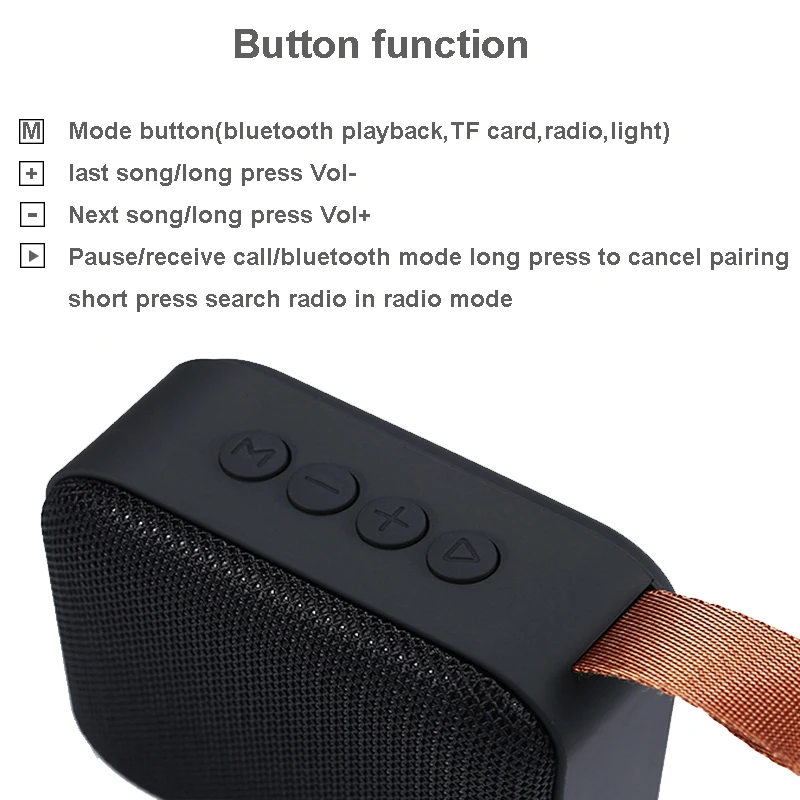 T5 Беспроводная мощная bluetooth колонка Портативная мини Колонка Bluetooth 4 2 уличная