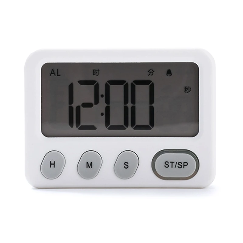 

Kitchen Timer Big Digits Loud Alarm Magnetic Backing Stand for Cooking Baking
