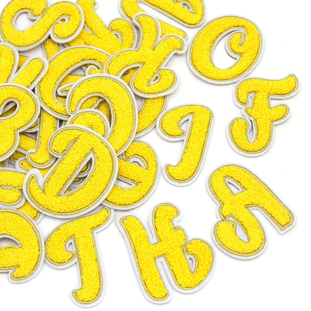 1 шт. желтая наклейка с английскими буквами